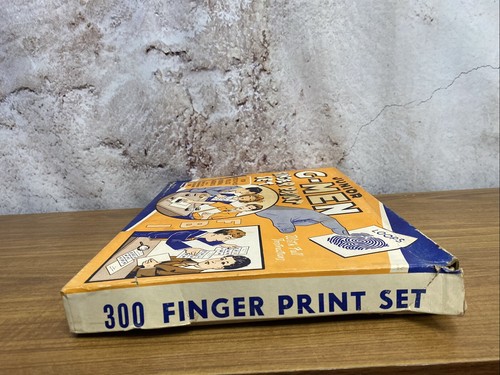 JUNIOR G-MEN FINGER PRINT SET VINTAGE HALE-NASS CORP DETECTIVE FBI NEW YORK SFK - Picture 20 of 24