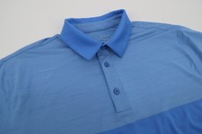 Under Armour Mens XL Blue Golf Performance Heat Gear Loose Polo Shirt