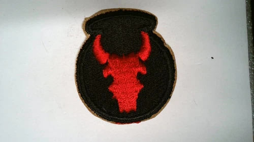 PATCH MILITARY US ARMY 34TH INFANTRY DIVISION COLORED WW2 ERA SEW ON