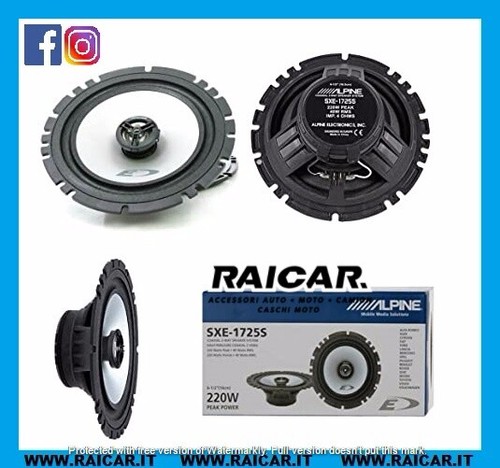 CASSE AUTO ALPINE SXE-1725S COPPIA ALTOPARLANTI C2 VIE ALFA FIAT LANCIA 16CM - Foto 1 di 3