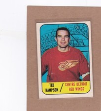 1967-68 TOPPS HOCKEY TED HAMPSON #108 RED WINGS VGEX *A27638