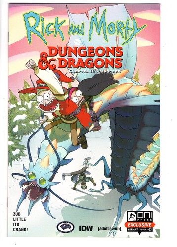 RICK AND MORTY VS D&D CHAPTER 2 PAINSCAPE #3 (2019) - GRADE NM - ONI VARIANT! - 第 1/2 張圖片