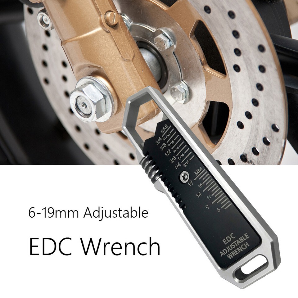 Alloy EDC Spanner Multifunctional Mini Spanner Pocket Tools Outdoor