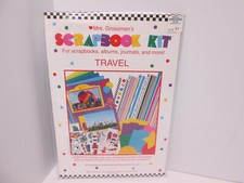 Vintage 1997 Mrs Grossman Travel Sticker Scrapbook Kit 100 Stickers NEW COMPLETE