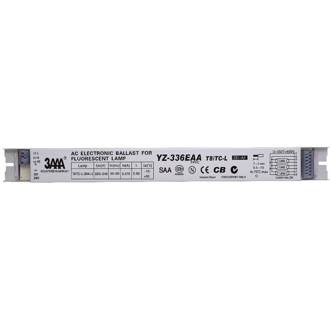 3AAA YZ136EAA T8 TCL 2x36W 3x36W AC Electronic Ballast for