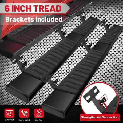 Nerf Bar For 2009-2018 DODGE Ram 1500 Crew Cab 6'' Running Board Side Step 2 pcs