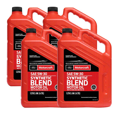 Motorcraft OEM SAE 5W-30 Premium Synthetic Blend Motor Oil - 20 Quart