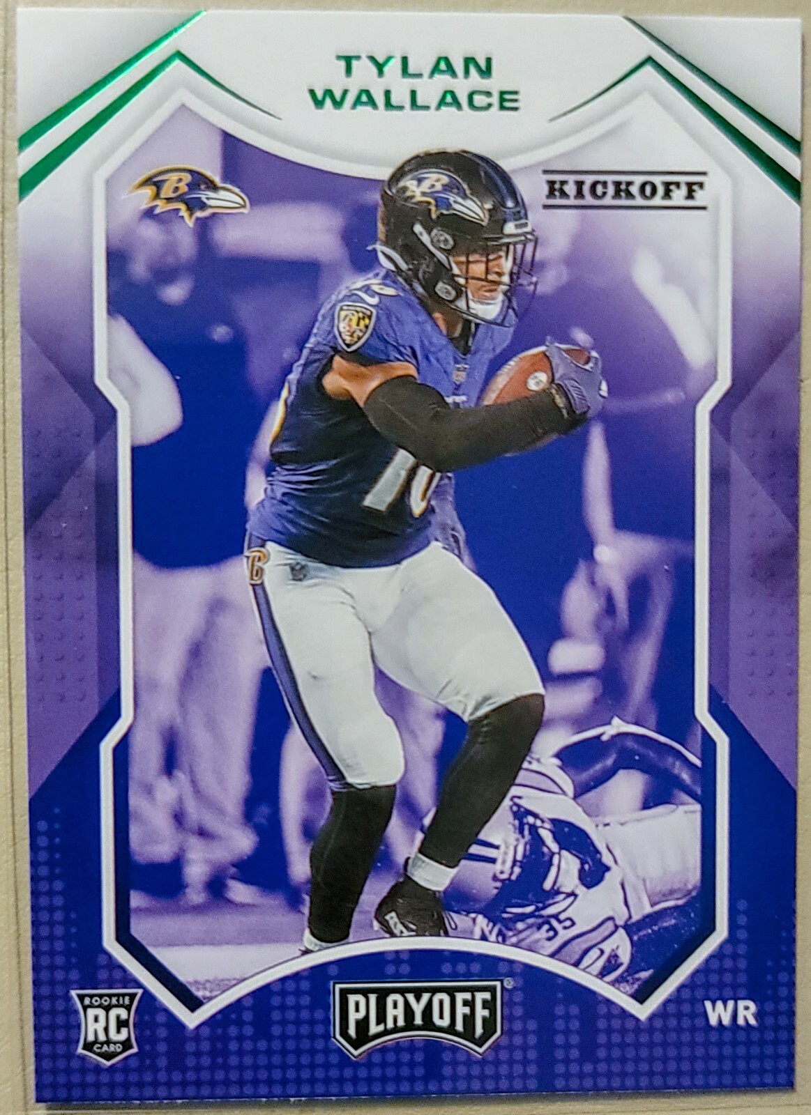 2021 Panini Playoff Football #236 Tylan Wallace Green Kickoff Rookie Parallel 