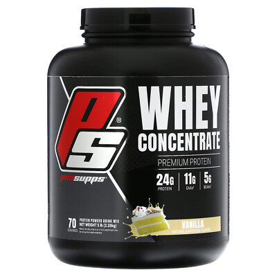 Whey Concentrate, Vanilla, 5 lb (2.28 kg)