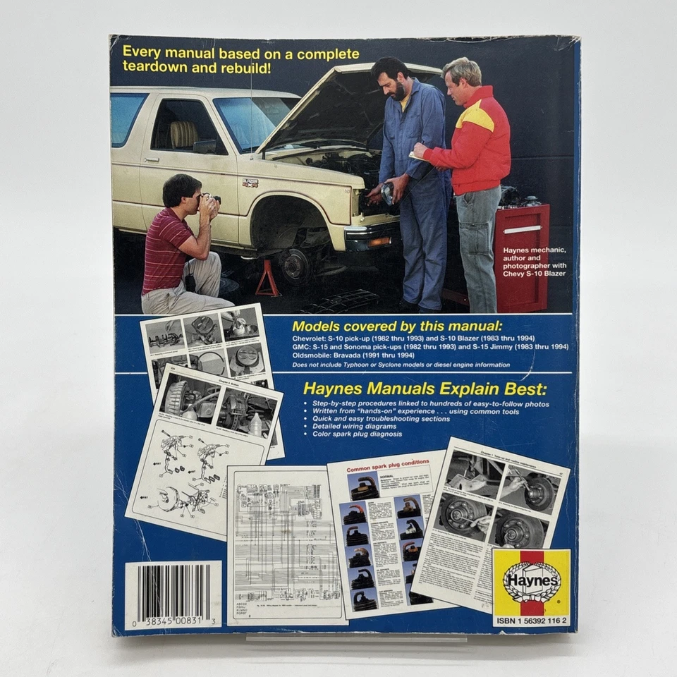 Haynes Automotive Repair Manual 24070 1982-1993 Chevrolet GMC S-10 S-15 Pickups  - Image 2 of 2