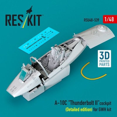 Reskit RSU48-0539 1:48 A-10C Thunderbolt II cockpit Detailed edition for GWH kit
