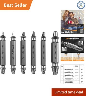Gift-Ready 6 PCS Screw Extractor Tools - Essential for Every DIY Enthusiast