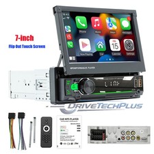 7" Car Stereo Radio Single 1Din Flip Out Touch Screen MP5 Player Bluetooth USB