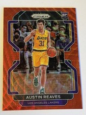 2021-22 AUSTIN REAVES REEVES #165 PANINI PRIZM RED WAVE ROOKIE RC LAKERS