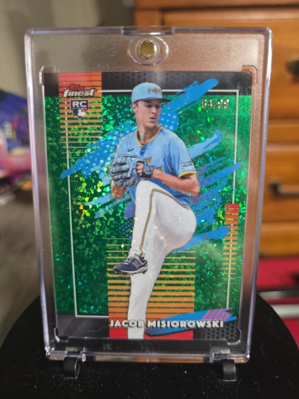 2026 Topps Finest JACOB MISIOROWSKI RC Green Mini Diamond Parallel #'d/99