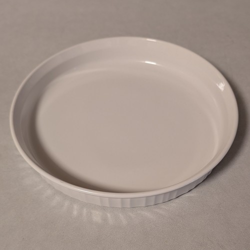 Vintage Corning Ware 10" (23cm) French White Quiche/Tart/Pie Dish F-3-B