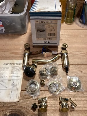 Eljer Vintage Dual Control Faucet Polished Brass 538-5031-00 NOS