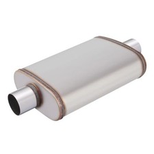 2.5inch Universal Muffler, Performance Chamber 2.5 Inch Center In / Center Out