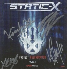 Static-X Autographed Project Regeneration Vol. 1 CD