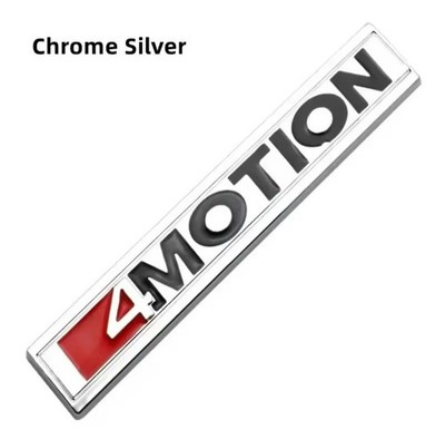 4Motion 4 Motion Badge Emblem 3D selbstklebend Chrom Metall Kofferraum hinten