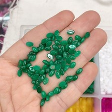 50pcs 4x6mm Natural Malaysian Jade Stone Oval CAB CABOCHON DIY Jewelry Making
