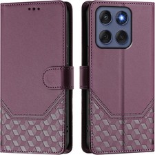 Wallet Case for Motorola Moto Edge 5G 2025, RFID Blocking Credit Card Holder