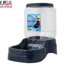 Gravity Pet Feeder Dogs Cats Easy Clean 5lb Capacity Multi-Pet Home Use