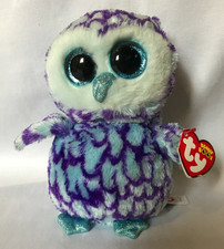 TY Beanie Boos 6" OSCAR the OWL sparkle eyes plush stuffed toy w/ tags