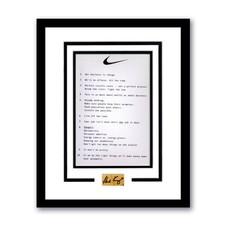 Phil Knight "Nike" Founder SIGNED 'Nike Principles' Framed 11x14 Display B ACOA