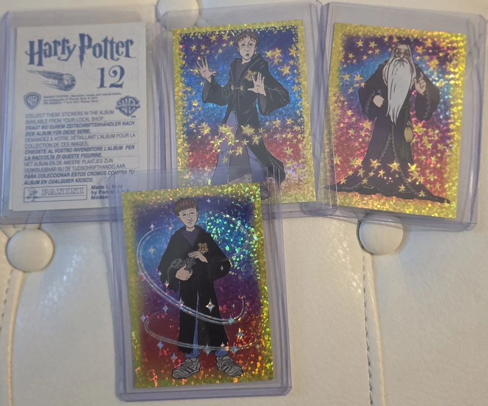 Harry Potter Panini Philosopher’s Stone 2001 paquete de pegatinas "ilustradas" sin abrir Foto 3 de 4