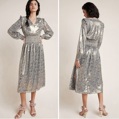 the lucia sheer midi dress by anthropologie Lucia Sheer Midi Dress by Anthropologie