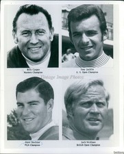 1970 Billy Casper Tony Jacklin Dave Stockton Jack Nichlaus Golf Wirephoto 8X10