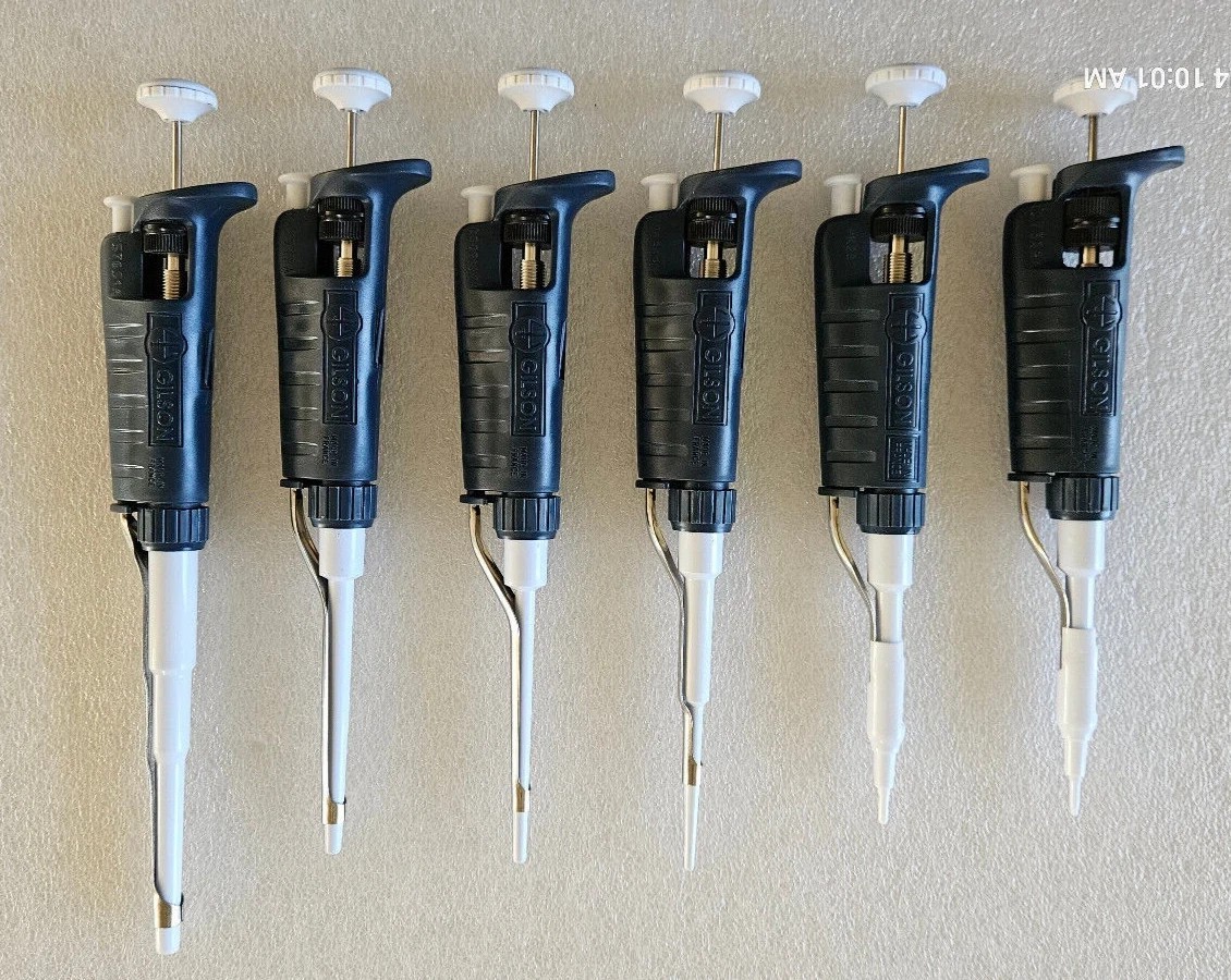Gilson Pipetman Pipette Set P1000, 200, 100, 20, 10 & 2 