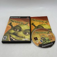 Shrek 2 PS2 Playstation 2 Black Label Complete w/ Manual CIB Tested