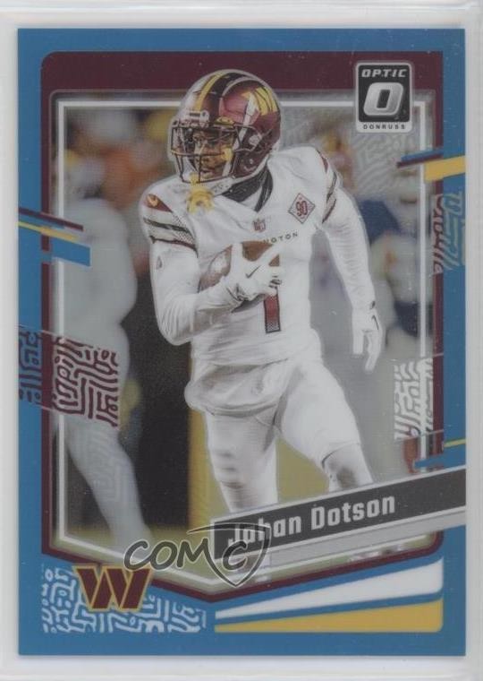2023 Panini Donruss Optic Aqua Prizm 298/299 Jahan Dotson #196 ms9