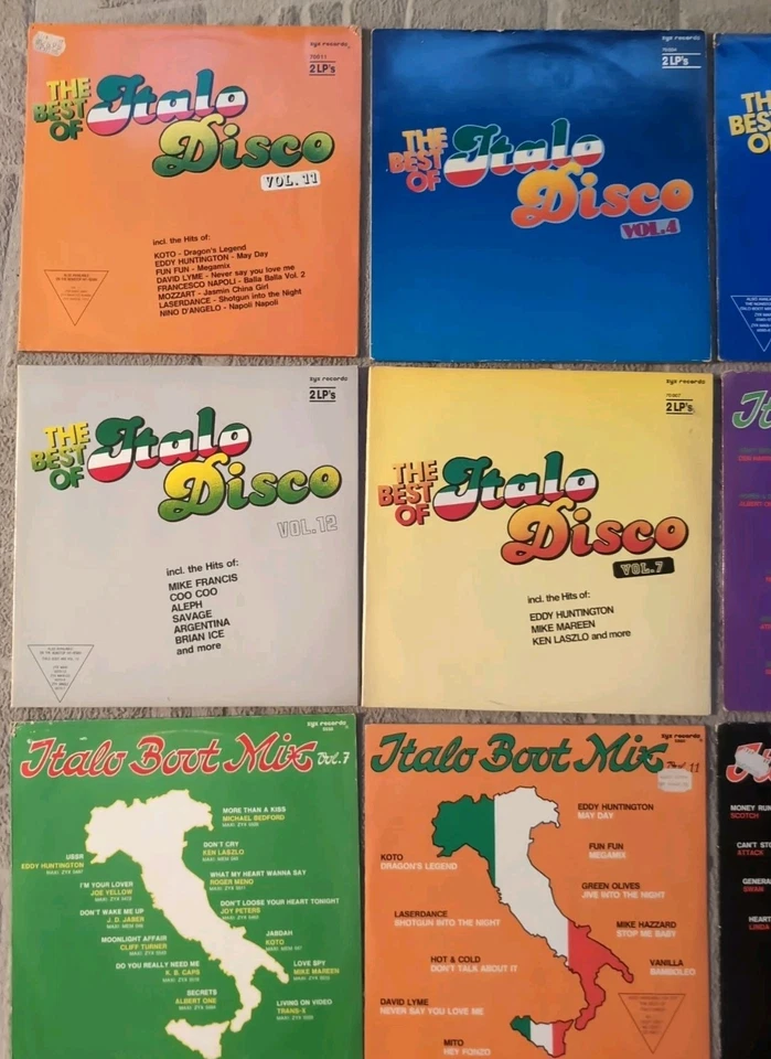 10 x LP The Best Of Italo-Disco Vol.4,7,11,12,16 & Italo Boot Mix Vol.5,7,8,9,11 - Bild 2 von 4