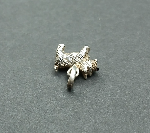 Links of London CANE ciondolo Scottie argento sterling 925 Terrier, con scatola - Foto 9 di 10