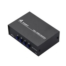 New 4 Port VGA Splitter Switcher VGA Switch Video Box 4 In 1 Out VGA Switcher