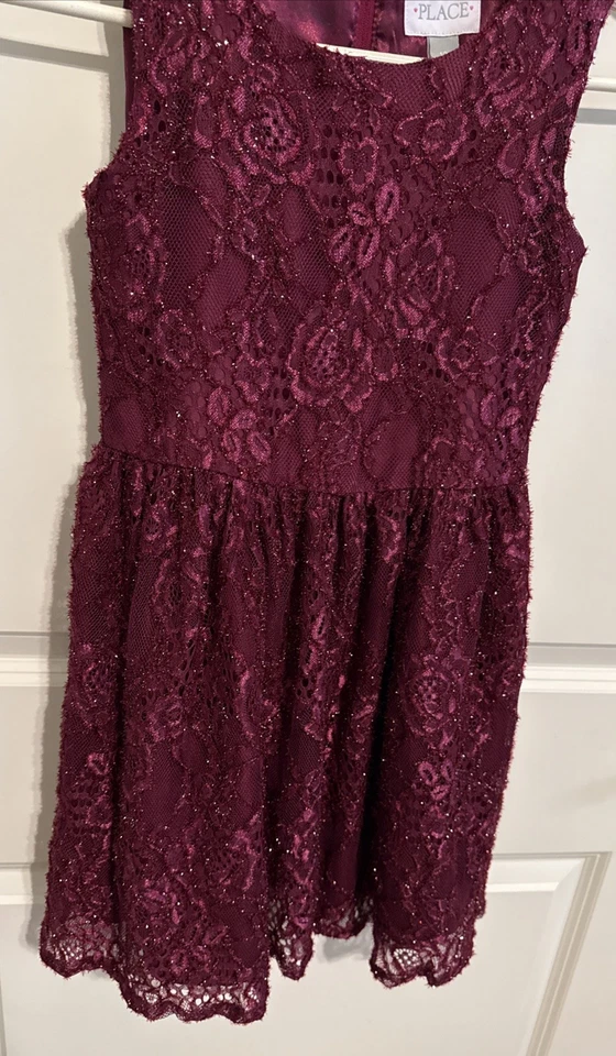 Girls Red Holiday Christmas Dress Children’s Place Size 12 - Image 2 of 4