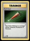 Pokemon Cards Full Heal 82/102 1ST EDITION Base Set Shadowless Uncommon NM