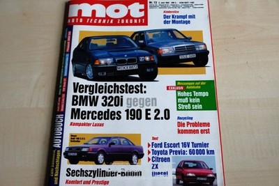 1) MOT 13/1992 - Opel Monterey 3.2 V6 mit 177PS - Mazda RX-7 mit 241PS im Fahrbe