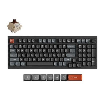 Keychron V5 Ultra 8K Kabellose Mechanische Tastatur QWERTY US POM Switch Brown