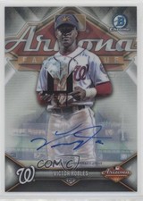 2018 Bowman Chrome 2017 AFL MVP Short Print /100 Victor Robles #AFLS-VR Auto 7ut