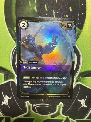 Tideturner 199/298 Rare Origins Riftbound League Of Legends NM