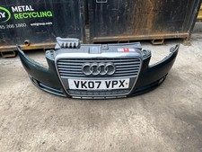2007 AUDI A4 FRONT BUMPER + GRILLE + FOG LAMPS IN GREEN