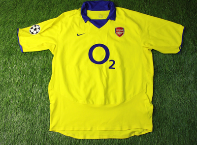ARSENAL LONDON 2003-2004 FOOTBALL MEN SHIRT JERSEY AWAY NIKE