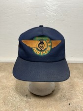 Vintage Husqvarna Air Power K-Products SnapBack Hat Trucker Chainsaw Tools Navy