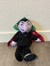 Rare GUND 2017 Sesame Street COUNT VON COUNT Plush/Stuff 14" Muppet DOLL Vampire