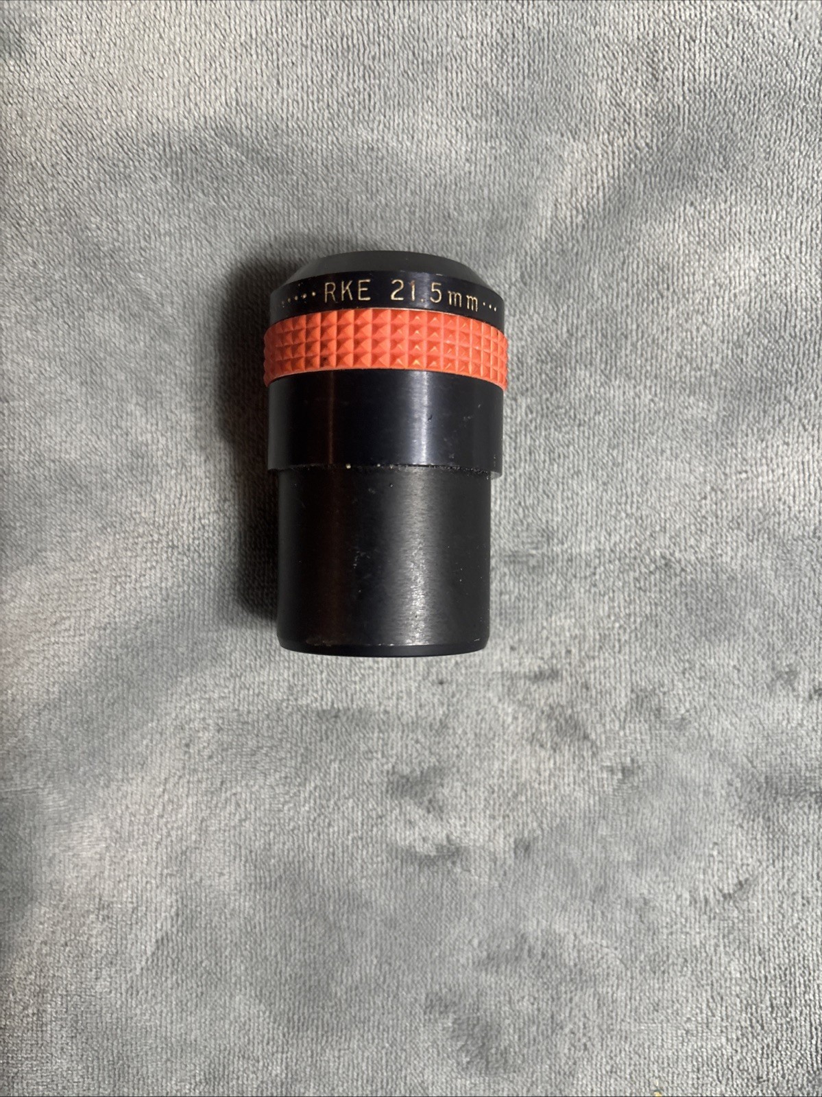 vintage Edmund Optics RKE telescope eyepieces and a Barlow lens, Original Case.