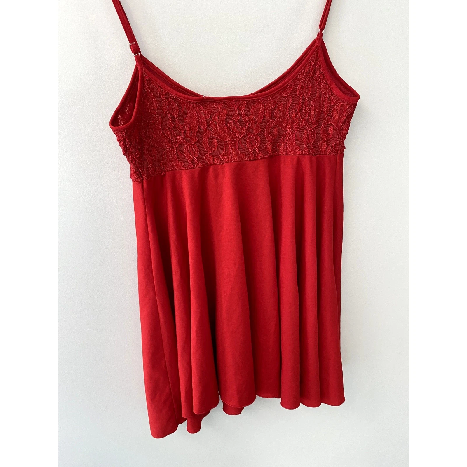 UNDERCOVER Vestito Slip Babydoll Vintage G Label Victoria's Secret Rosso Piccolo